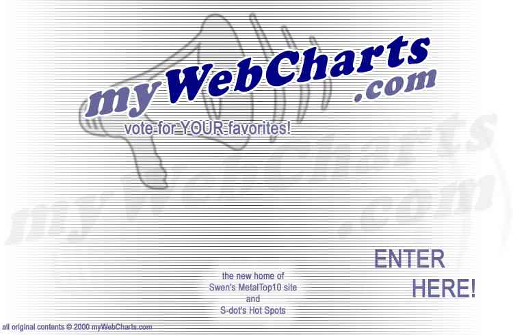 Welcome to myWebCharts.com: vote for YOUR music!